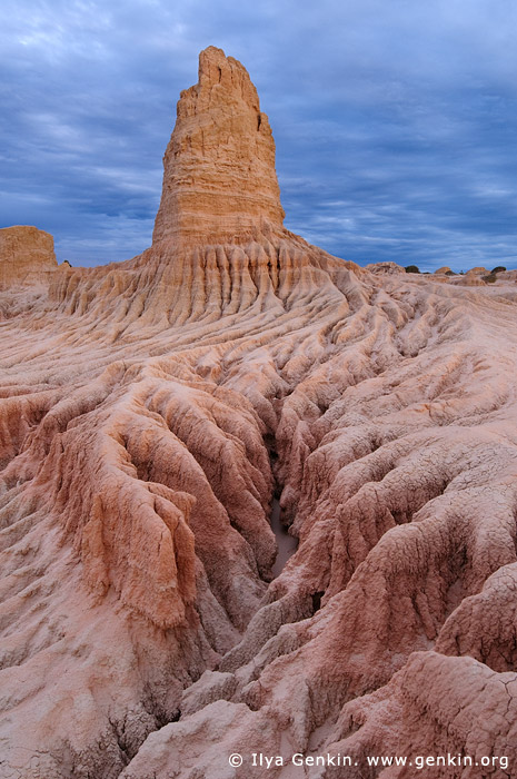 landscapes stock photography | The Walls of China (Lunette) at Dusk, Mungo National Park, NSW, Australia, Image ID AU-MUNGO-0011