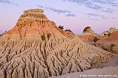 landscapes stock photography | The Walls of China at Twilight, Mungo National Park, NSW, Australia, Image ID AU-MUNGO-0020. Pastel colours in the sky and soft dusk light allow tourists to enjoy the beauty of the Walls of China in Mungo National Park, NSW, Australia.