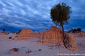 landscapes stock photography | Cloudy Sky Over The Walls of China, Mungo National Park, NSW, Australia, Image ID AU-MUNGO-0023. Stock image of the sand lunette formations in Mungo National Park, NSW, Australia during twilight. These sand peaks and dunes are called the Walls of China.