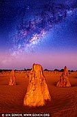 landscapes stock photography | Milky Way Over The Pinnacles Desert, Nambung National Park, WA, Australia, Image ID AU-NAMBUNG-PINNACLES-0003. When it comes to stargazing and astronomy, West Australians are very lucky. WA is quickly becoming an iconic global astronomy destination because the stars and science are right on our doorstep. Being so isolated, WA has some of the darkest night skies on earth. Scientists and stargazers are coming from around the world to enjoy the amazing natural asset over our heads. WA has some of the best night skies in the world and some of the most remarkable places to view them from. One of the best places to enjoy night sky is The Pinnacles Desert in Nambung National Park just north from Perth.
