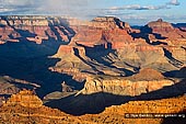 landscapes stock photography | Wotan's Throne and Vishnu Temple from Mather Point at Sunset, South Rim, Grand Canyon, Arizona, USA, Image ID GRAND-CANYON-ARIZONA-US-0001. Mather Point at the South Rim of the Grand Canyon in Arizona, USA is a great place to be at sunset and see Wotan's Throne and Vishnu Temple. This image is a classic view and southwestern icon.