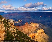 landscapes stock photography | Grand Canyon from Yaki Point at Sunrise, South Rim, Grand Canyon, Arizona, USA, Image ID GRAND-CANYON-ARIZONA-US-0006. While Mather Point is unquestionably the most popular spot for sunrise in Grand Canyon National Park, I found Yaki Point to be uncrowded and, arguably, superior. It's only accessible by shuttle bus so make sure you check the schedule if it is on your to do list. Yaki Point provides views of Bright Angel Trail, Tonto Trail and closer still, South Kaibab Trail. It was named after the Yaqui Indian tribe slaughtered in the early part of the last century.