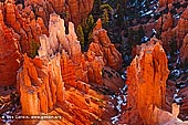 landscapes stock photography | Bryce Canyon Hoodoos at Sunrise, Inspiration Point, Bryce Canyon National Park, Utah, USA, Image ID US-BRYCE-CANYON-0003. Early morning light sets the sandstone hoodoos aglow in the Bryce Canyon National Park, Utah, USA.