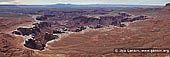 landscapes stock photography | Monument Basin at Sunrise, Gooseberry Trail, Island in the Sky, Canyonlands National Park, Utah, USA, Image ID CANYONLANDS-NATIONAL-PARK-UTAH-USA-0007. Panoramic image of the Monument Basin in Canyonlands National Park near Moab in Utah, USA at Sunrise. The best lookout is at the end of the Gooseberry Trail in the Island in the Sky part of the park.