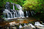 landscapes stock photography | Purakaunui Falls, The Catlins, South Island, New Zealand, Image ID NZ-PURAKAUNUI-FALLS-0001. A breathtaking picture of the Purakaunui Falls at the Catlins, along the Southern Scenic Route on the South Island of New Zealand.