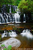 landscapes stock photography | Purakaunui Falls, The Catlins, South Island, New Zealand, Image ID NZ-PURAKAUNUI-FALLS-0002. There have been many pictures taken of the Purakaunui Falls at Catlins, along the Southern Scenic Route in Otago, New Zealand, over the years and they are now considered to be the most photographed waterfalls on the South and North Islands of New Zealand.