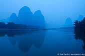 Karst Peaks at Yangshuo, China Stock Photography and Travel Images