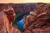 landscapes stock photography | Unusual View of the Horseshoe Bend at Sunset, Page, Arizona, USA, Image ID US-ARIZONA-HORSESHOE-BEND-0004. Unusual view of the Horseshoe Bend near Page, Arizona, USA during golden sunset.
