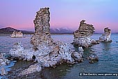 landscapes stock photography | Sunset at Lake Mono, Mono Lake Tufa State Reserve, Eastern Sierra, Mono County, California, USA, Image ID USA-LAKE-MONO-0001. Unique tufa towers or tufa formations (calcium carbonate) at the South Tufa Area, Mono Lake in California with the eastern escarpment of the Sierra Nevada Mountains behind.