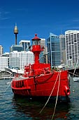 lighthouses stock photography | Carpentaria Lightship, Lightship at National Maritime Museum., Darling Harbour, Sydney, NSW, Image ID AULH0014. 