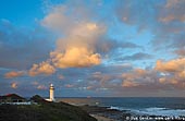 lighthouses stock photography | The Norah Head Lighthouse at Sunset, Central Coast, Norah Head, NSW, Image ID AULH0019. 