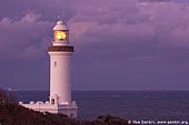 lighthouses stock photography | The Norah Head Lighthouse at Dusk, Central Coast, Norah Head, NSW, Image ID AULH0020. 