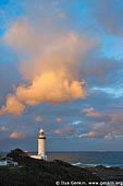 lighthouses stock photography | The Norah Head Lighthouse at Sunset, Central Coast, Norah Head, NSW, Image ID AULH0023. 