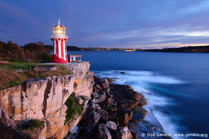 Hornby Lighthouse at Dawn, South Head, Watson Bay, Sydney, New South Wales (NSW), Australia