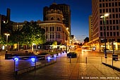  stock photography | Worcester Street at Night, Cathedral Square, Christchurch, Canterbury, New Zealand, Image ID NZ-CHRISTCHURCH-0006. 