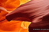 portfolio stock photography | Head of the Eagle, Lower Antelope Canyon, Navajo Tribal Park, Page, Arizona, USA, Image ID AMERICAN-SOUTHWEST-0003. This eagle-shaped rock formation hangs out over the Lower Antelope Slot Canyon in Navajo Tribal Park near Page, Arizona, USA.