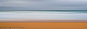 portfolio stock photography | Flow and Motion #2, Narrabeen, Cloudy, Sydney, NSW, Australia, Image ID FLOW-AND-MOTION-0002. Abstract panoramic photo of layers of sand, water and sky on the Narrabeen beach in Sydney, NSW, Australia on a cloudy day.