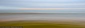 portfolio stock photography | Flow and Motion #5, Long Reef - Heavy Clouds, Sydney, NSW, Australia, Image ID FLOW-AND-MOTION-0005. Abstract panoramic photo of layers of sand, water and sky on the Long Reef in Sydney, NSW, Australia on a very cloudy morning.