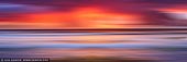 portfolio stock photography | Flow and Motion #7, Turimetta Beach - Stormy Sunrise, Sydney, NSW, Australia, Image ID FLOW-AND-MOTION-0007. Abstract panoramic photo of layers of sand, water and sky on the Turimetta Beach in Sydney, NSW, Australia at sunrise after heavy storm.