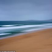 portfolio stock photography | Layers of Sand, Water and Sky #4, Sydney, NSW, Australia, Image ID AU-PACIFIC-OCEAN-0007. Abstract photo of layers of sand, water and sky near the coast of Sydney, NSW, Australia.