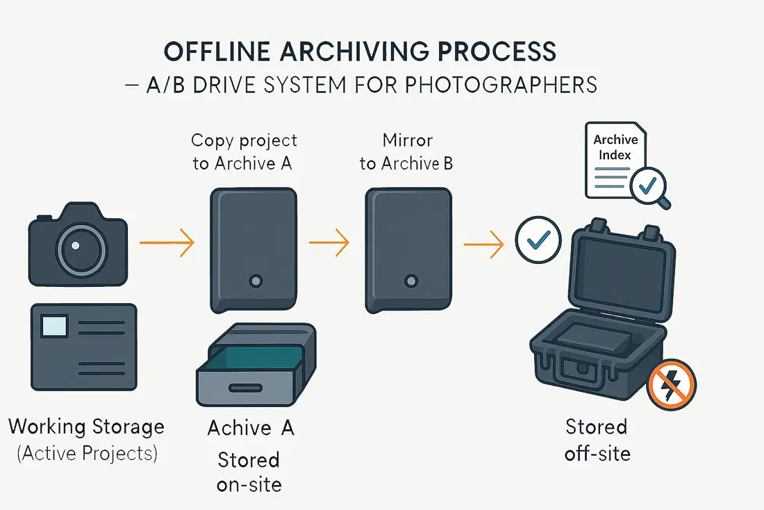 Offline Archiving Process for Photographers