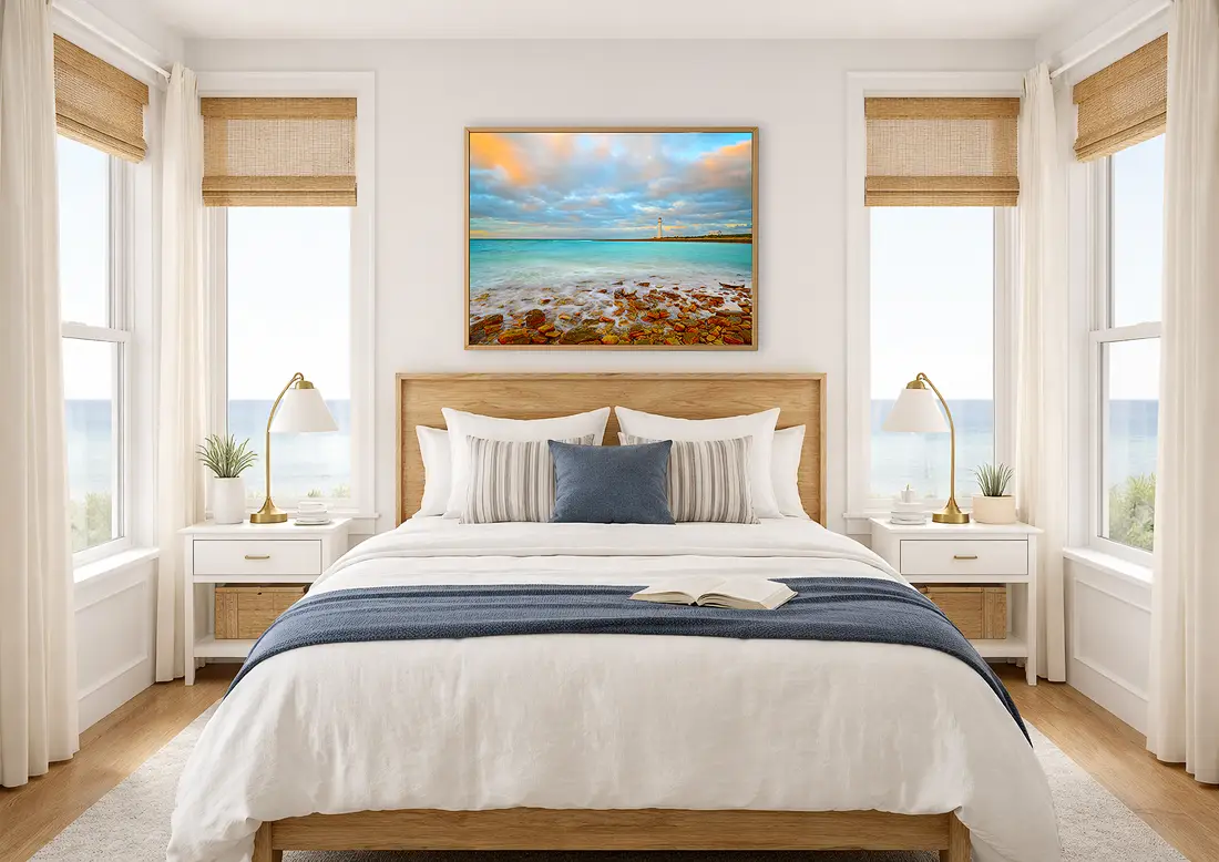Choosing the Right Wall Art Size for Placing Above a Queen Bed