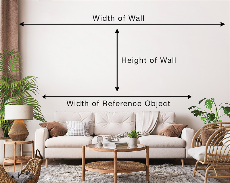 Large Wall Art in a Living Room
